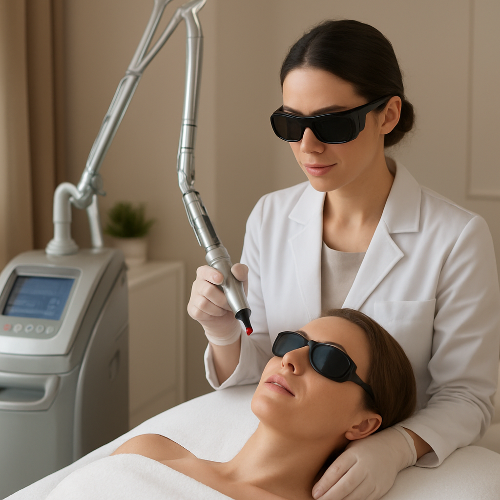 CO2 Fractional Laser treatment at Glow Me Now