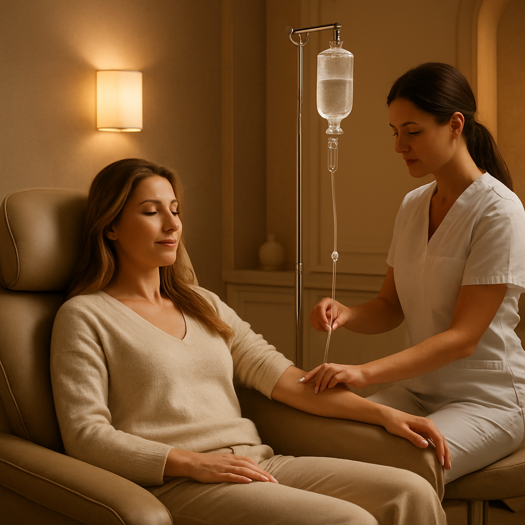 IV Glutathione Therapy treatment at Glow Me Now